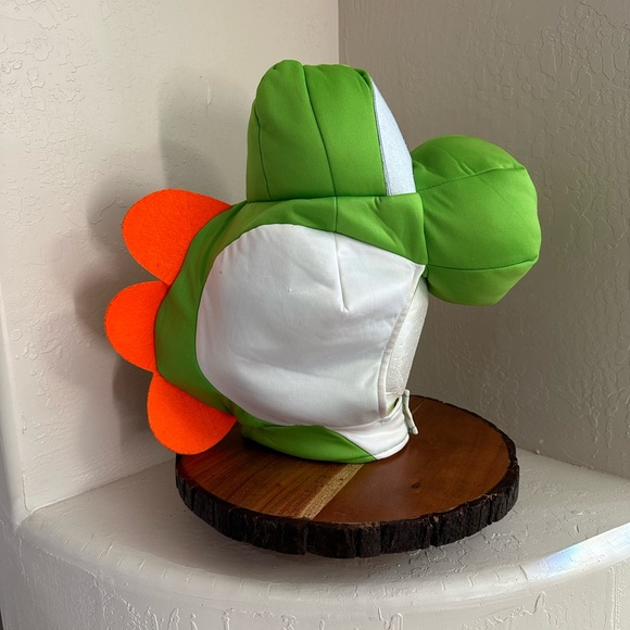 Nintendo Yoshi Adult Costume Hat - Green, White, Orange - Picture 2 of 12